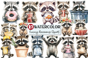 Quirky and Funny Raccoons Sublimatio, an Illustration by Rose Art