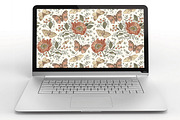 Wedding Butterflies Poppy Poppies, a Pattern Graphic by Vintage (Thumbnail 13 of 13)