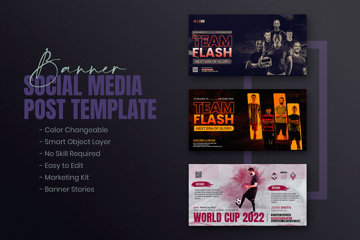 Football Sport Event Social Media, a Social Media Template by Creative_View (Photo 8 of 8)