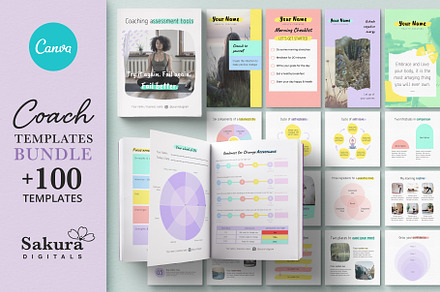 Life Coach Canva Templates Bundle