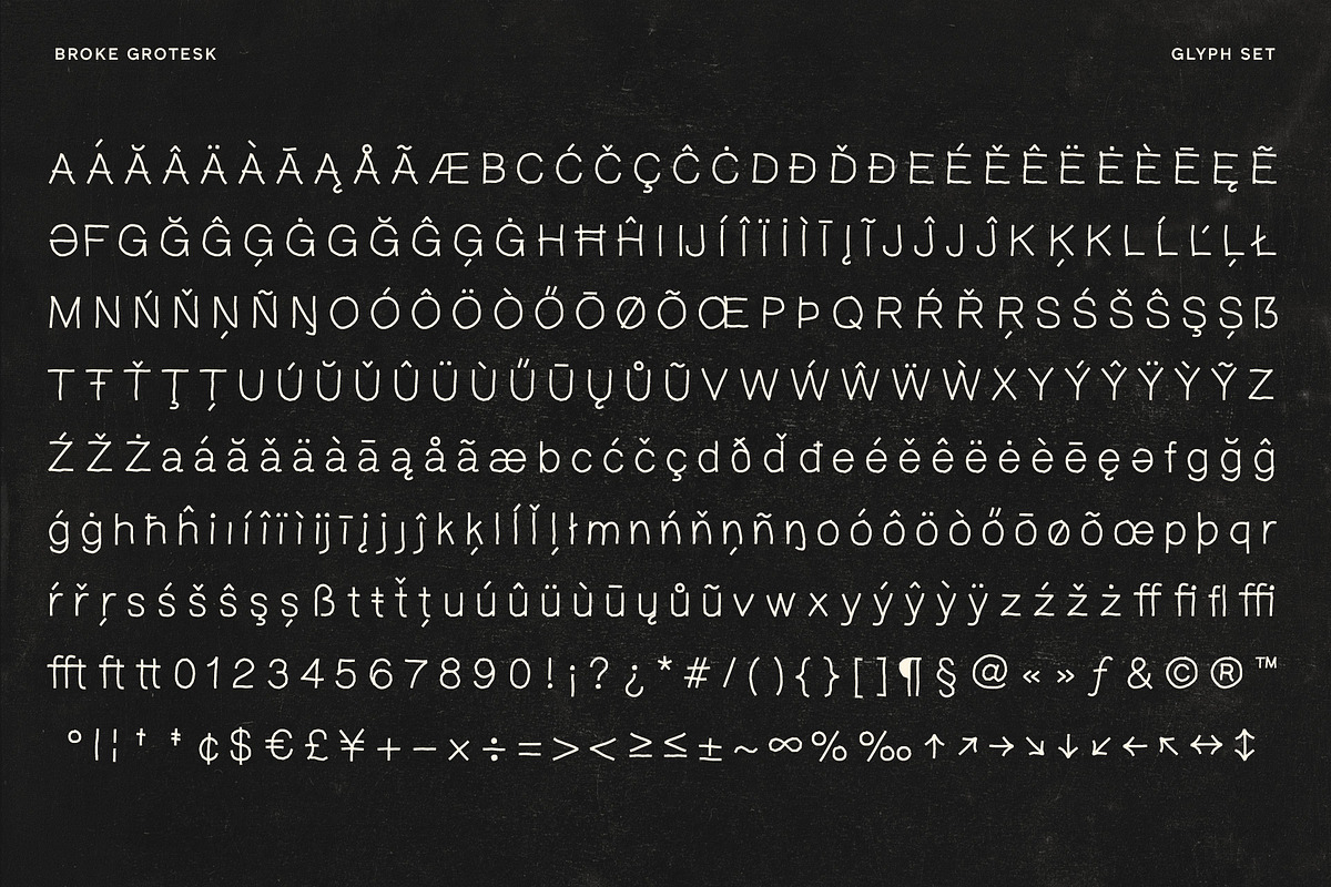 BROKE GROTESK Handmade Sans Serif, a Sans Serif Font by Lund Design Co. (Photo 10 of 10)