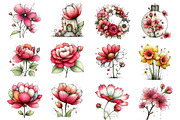 Whimsical Spring Flowers Clipart, an Illustration by Dream Creation (Thumbnail 3 of 5)