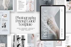 Canva Photography Pricing Template, a Marketing Template by Lovely Confetti