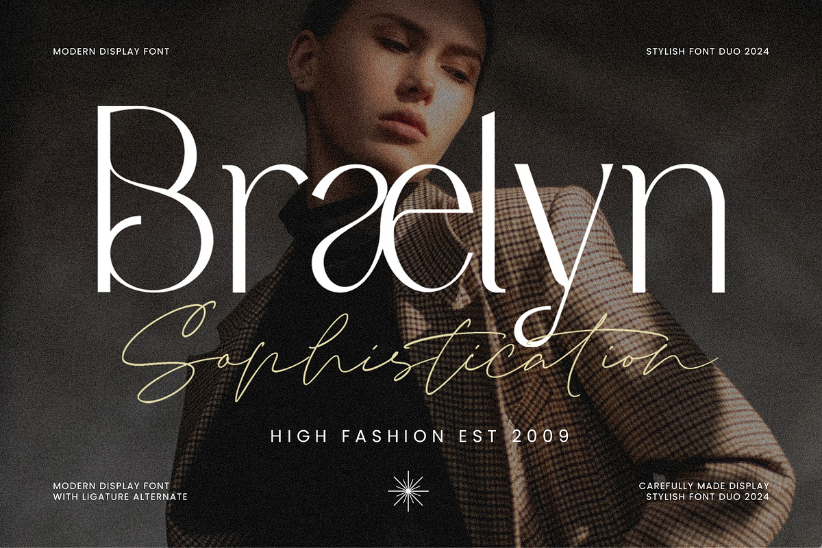 Ragadyan - Modern Duo Font, a Script Font by Inviline.co (Photo 4 of 18)