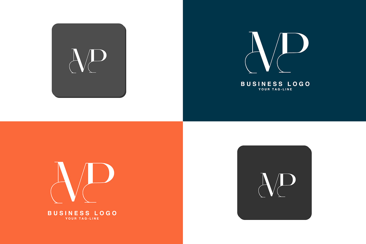 MP, PM, Abstract Logo design, a Branding & Logo Template by art_creater