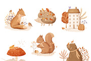 Cozy Autumn - baby clipart & pattern, a Decorative Illustration by polikarpovaart (Thumbnail 6 of 17)