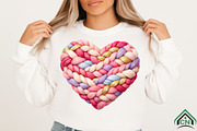 Glitter Crochet Yarn Valentine Heart, an Illustration by Craft Nest (Thumbnail 6 of 8)