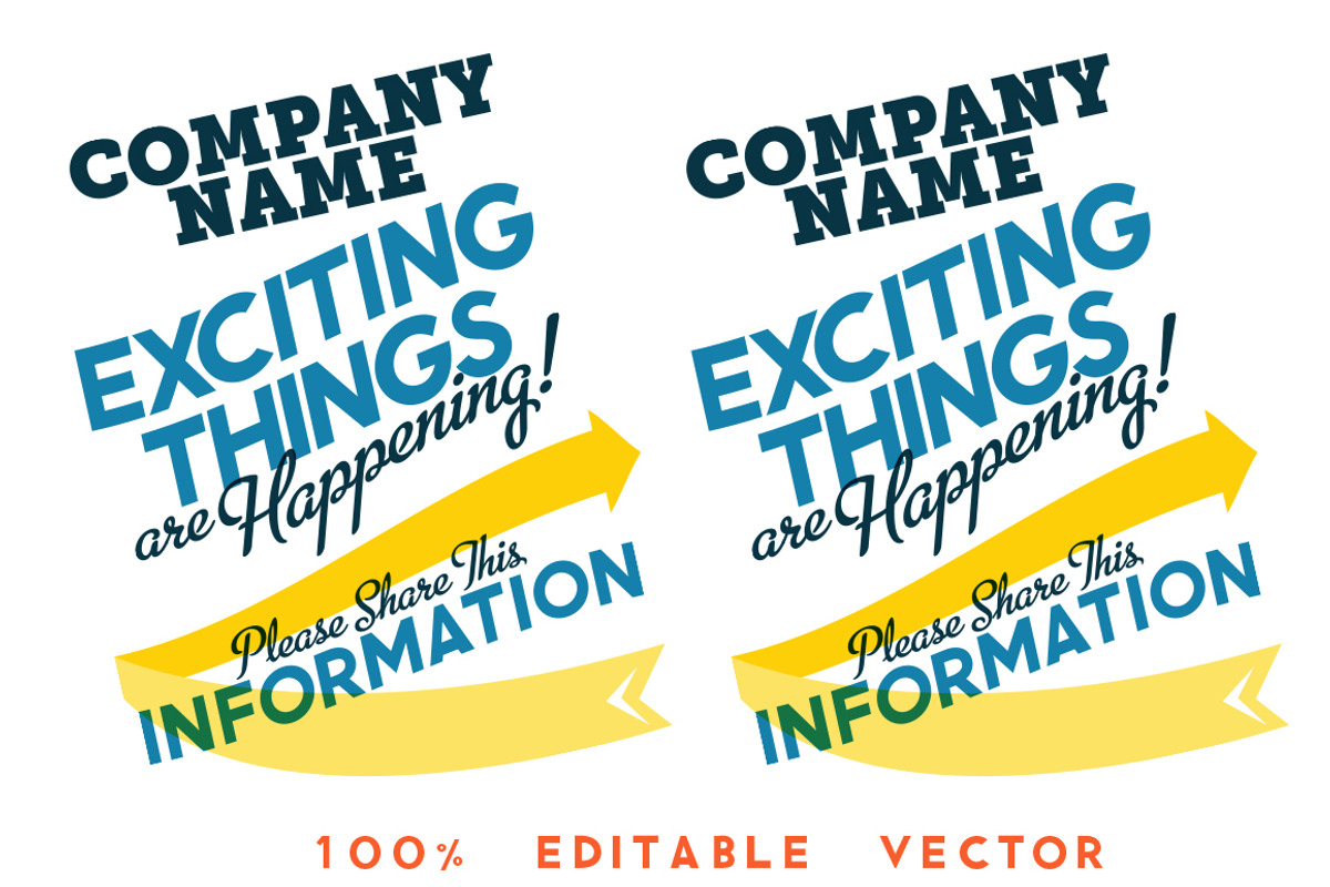 Exciting Things are Happening Flyer, a Flyer Template by Ryder Doty