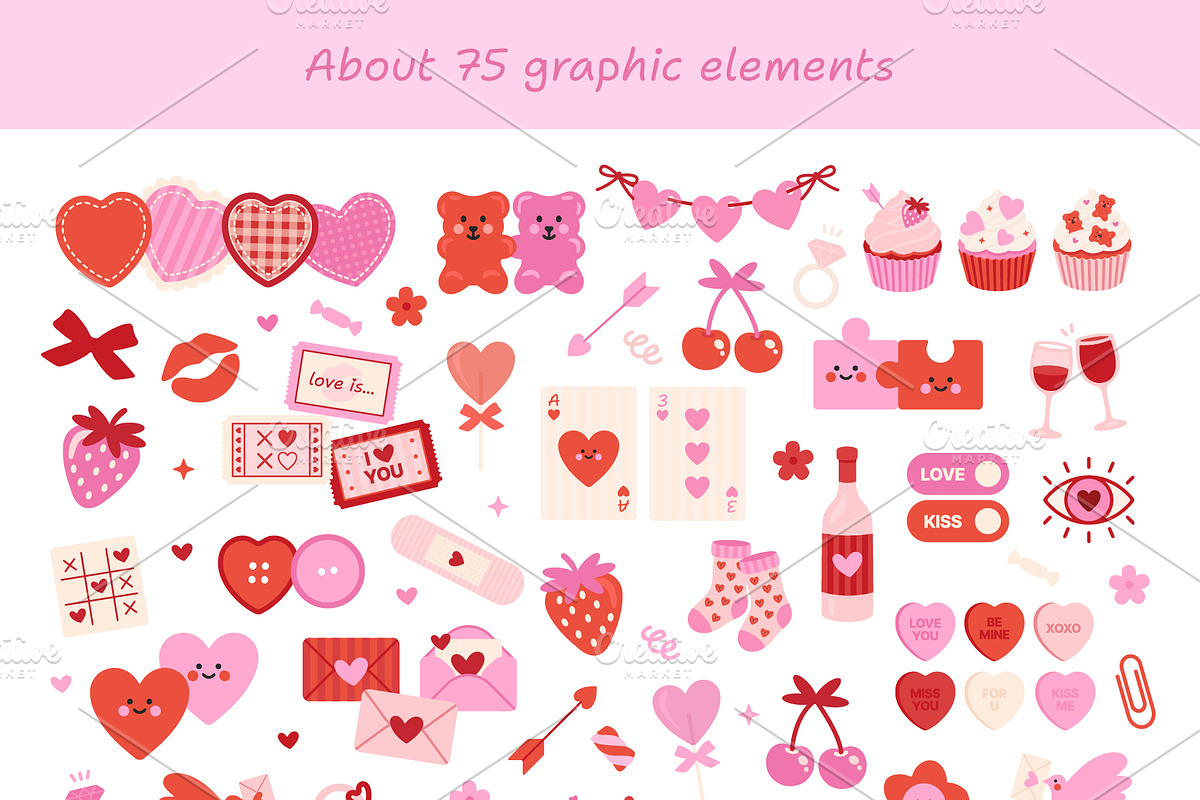 Happy Valentine`s Day, a Seasonal Illustration by Creative Gallery (Photo 6 of 8)