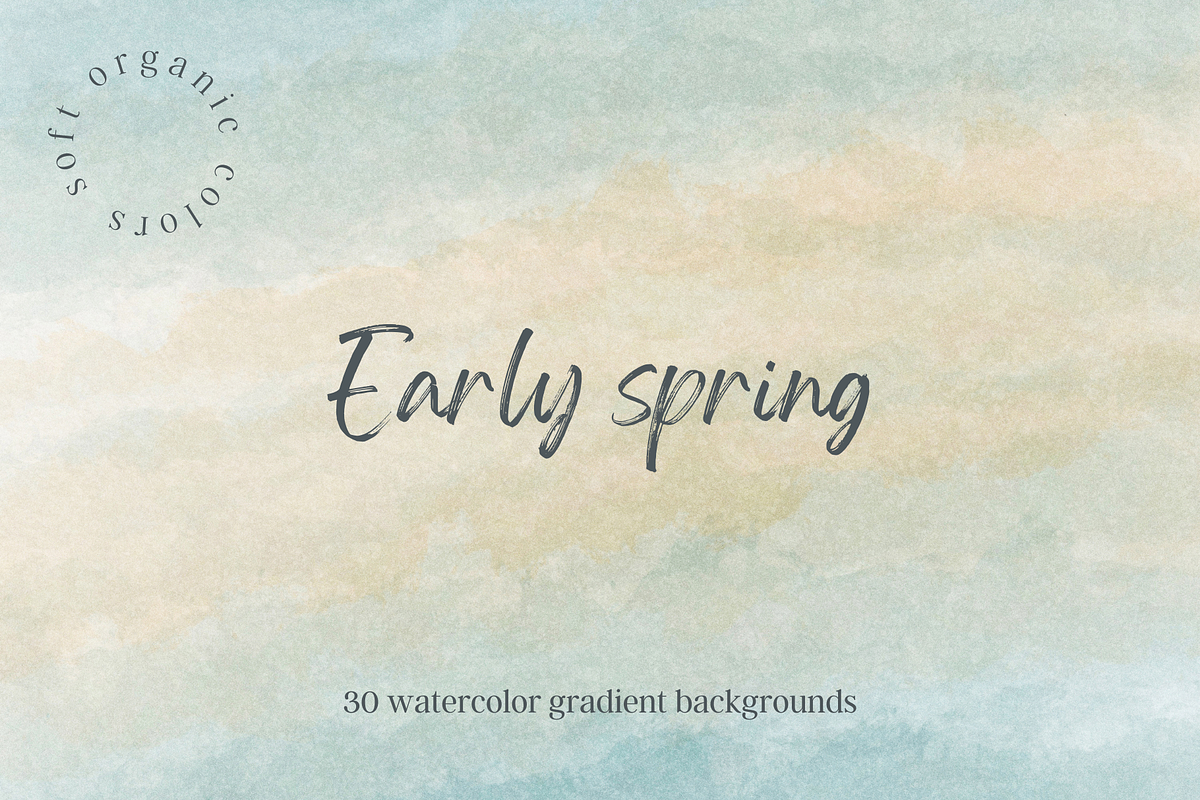 30 Abstract Watercolor Backgrounds, a Texture Graphic by Kat Anti (Photo 1 of 8)