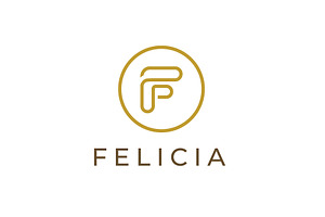 Minimalist Letter F Circle Logo