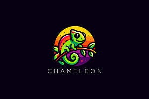 Chameleon Logo, a Graphic by Usman