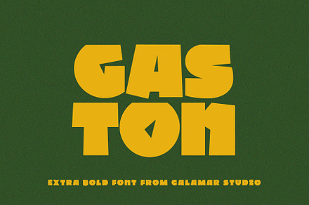 Extra Bold Sans Serif Font - Gaston, a Sans Serif Font by Calamar Studio