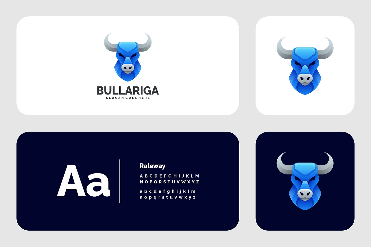 Gradient Modern Bull Head Logo, a Branding & Logo Template by Artnivora.Std (Photo 2 of 3)