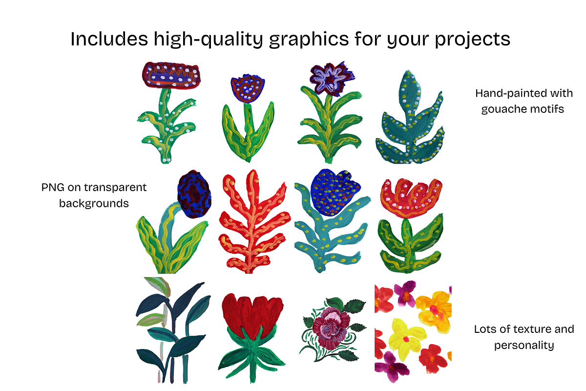 Maximalist Gouache Botanical Pattern, a Decorative Illustration by Chantelle T Illustrations (Photo 5 of 9)