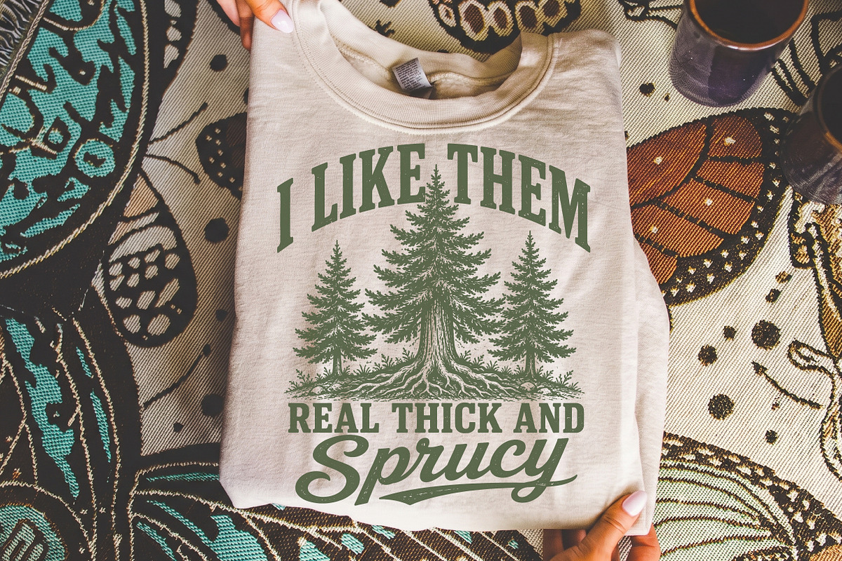 I Like Them Real Thick and SprucyPNG, a Seasonal Illustration by Libby Wishes (Photo 3 of 4)