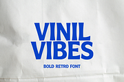 Vinil Vibes Bold Retro Display Font, a Sans Serif Font by gafaroff studio (Thumbnail 1 of 5)