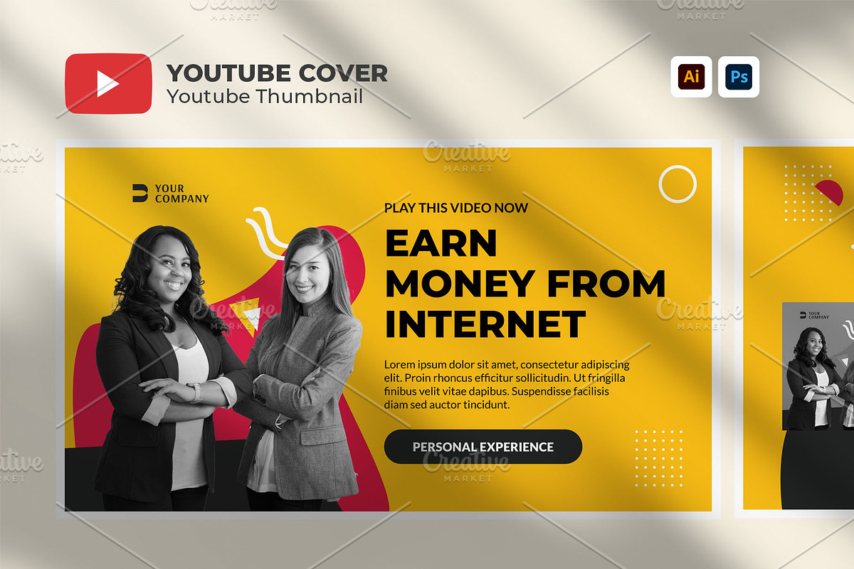 Youtube Thumbnail Cover, a Social Media Template by hekenostudio (Photo 1 of 4)