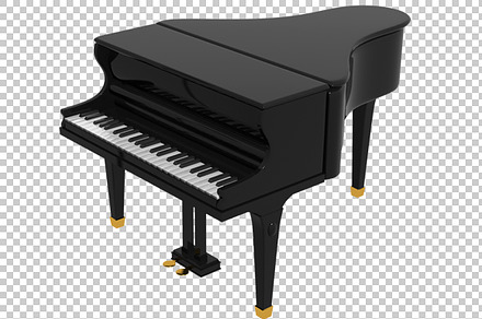 Piano - 3D Render PNG preview 2