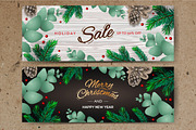 Floral Christmas Vector Set, a Decorative Illustration by PREMIUMVECTOR (Thumbnail 3 of 4)