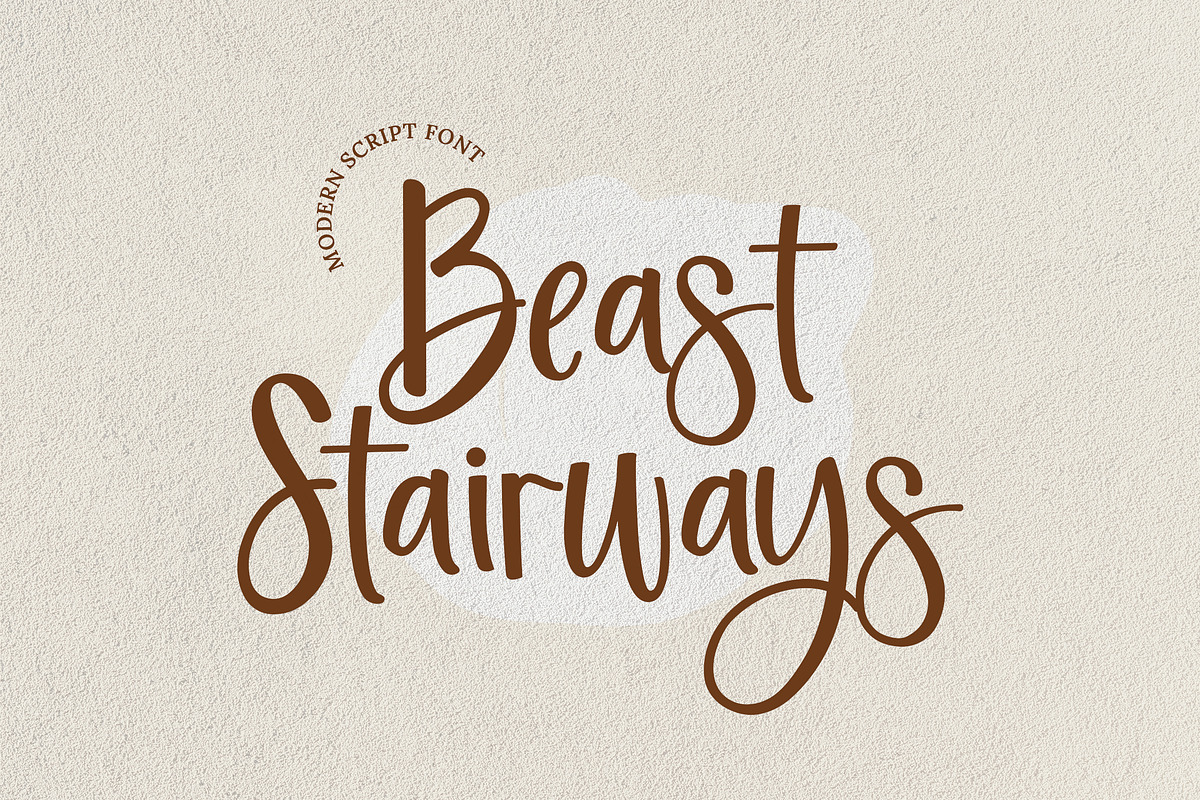 Beast Stairways Calligraphy Font, a Handwritten Font by UICreative (Photo 1 of 13)