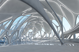 Futuristic Architectural Structure17