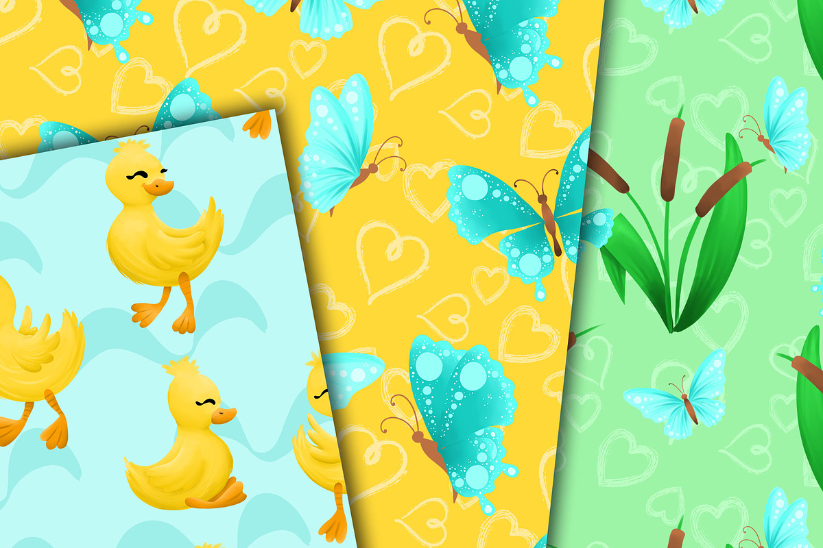 Little duckling, a Pattern Graphic by DarinaDigital (Photo 3 of 4)