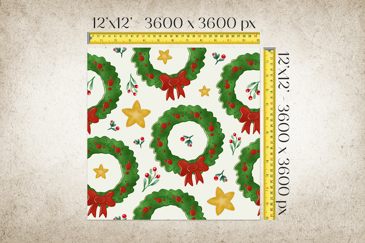 Xmas Ornaments Seamless Pattern, a Pattern Graphic by Kreeya Art Shop (Photo 6 of 10)