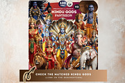Hindu Mythology Temple Backdrops, a Decorative Illustration by ThatsDesignArt (Thumbnail 13 of 14)