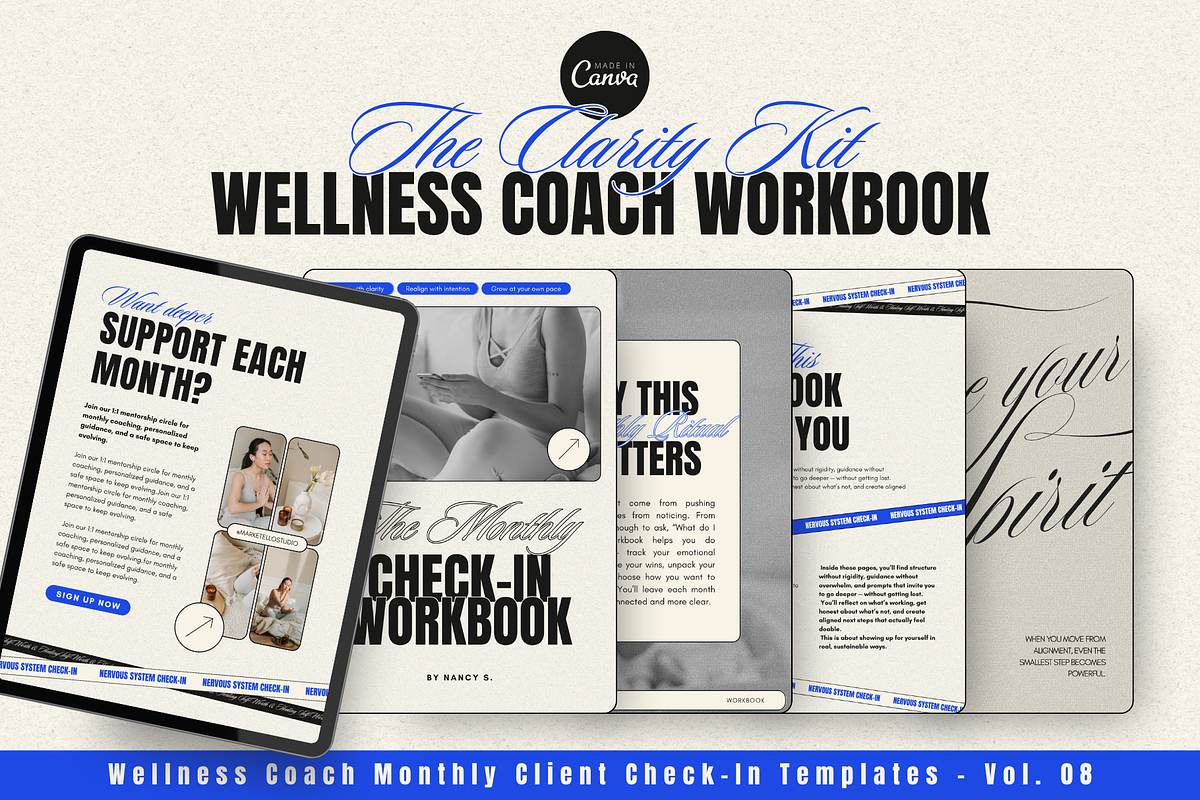 Coach Workbook Template in CANVA