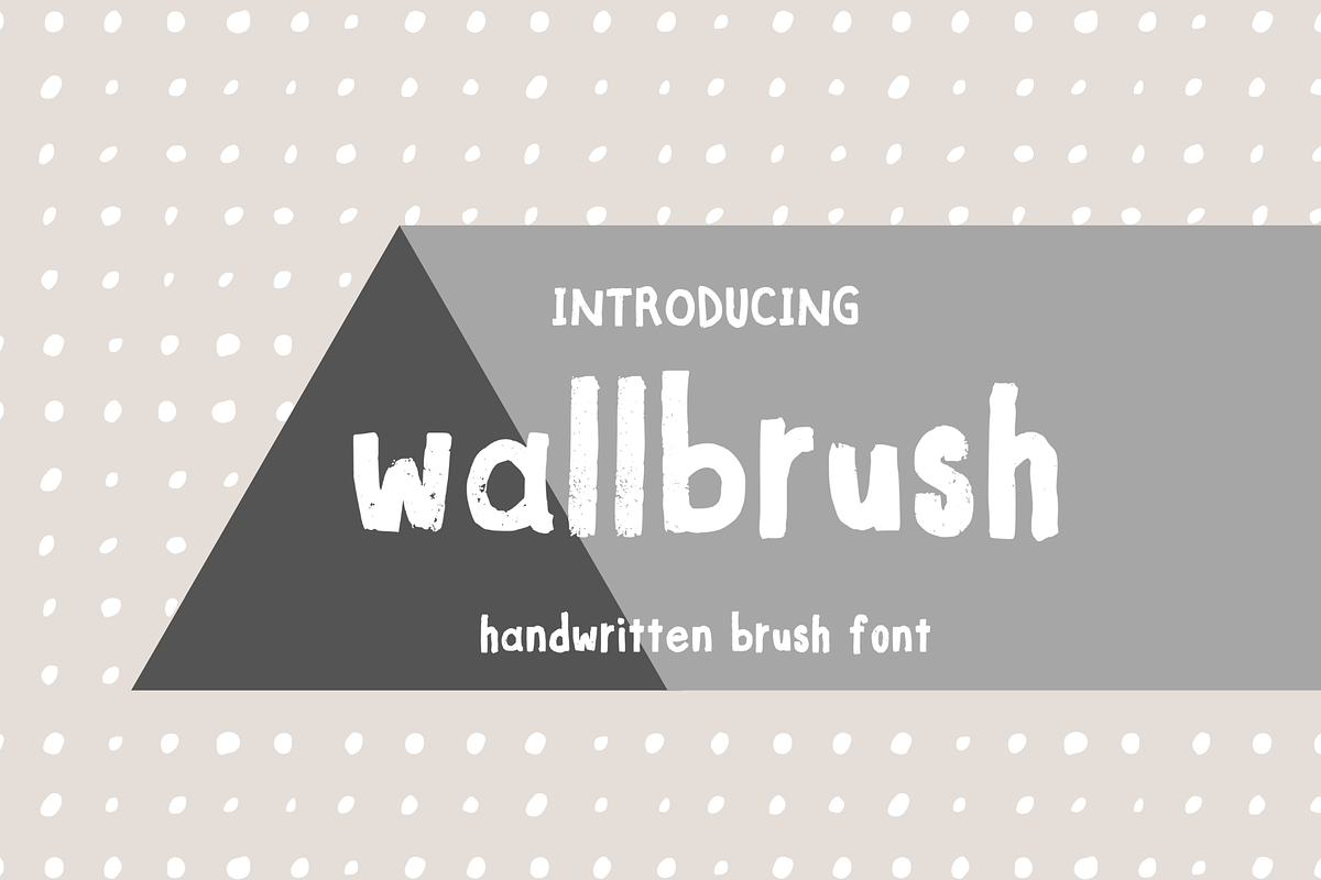 wallbrush font, a Font by dxxb studio (Photo 1 of 2)