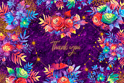 Galaxy floral watercolor collection, a Texture Illustration by UlitkaStudio (Thumbnail 27 of 27)