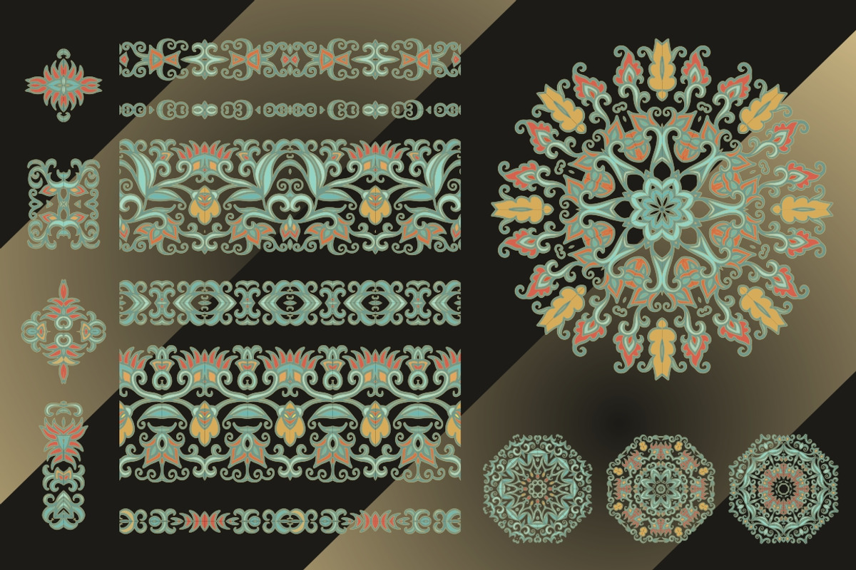 Set of vector decorative elements, an Object Graphic by Dainia (Photo 1 of 4)