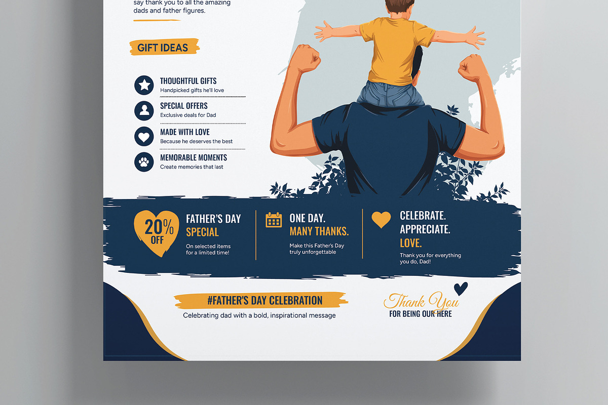 Fathers Day Celebration Flyer, a Flyer Template by MightyDesign (Photo 3 of 8)