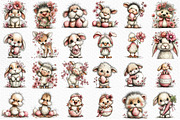 Whimsical Easter Animals Clipart PNG, an Illustration by Craft Nest (Thumbnail 6 of 11)