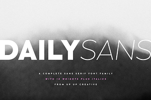 Daily Sans Complete - 20 Fonts