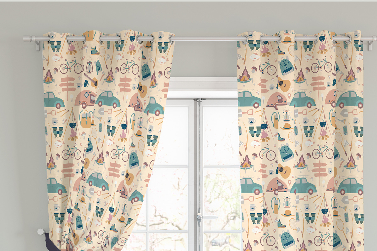 Hiking and Travel seamless pattern, a Pattern Graphic by Nebbia (Photo 4 of 5)