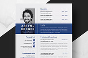 Colorful & Clean Resume Design, a Resume Template by ResumeInventor (Thumbnail 1 of 5)
