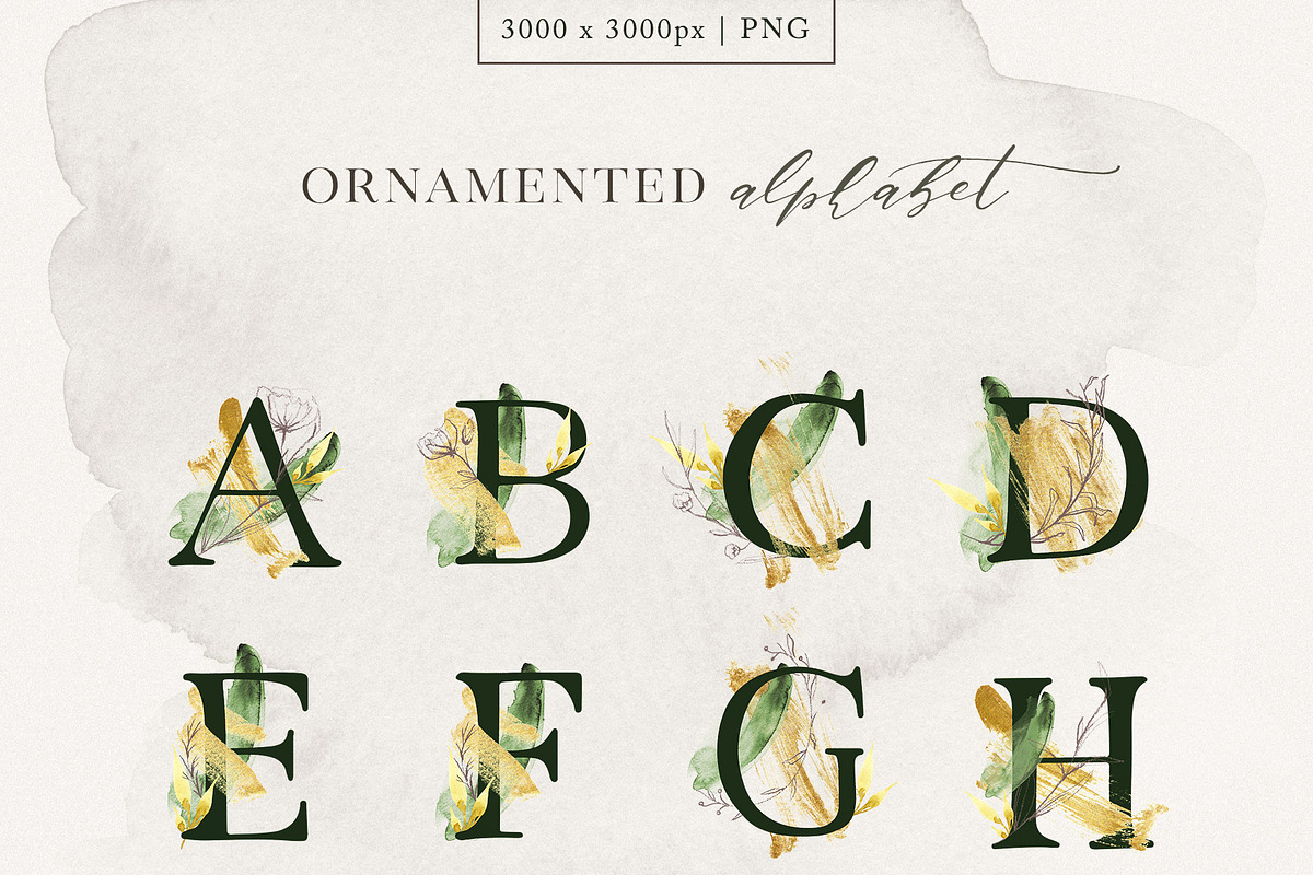 Delicate Greenery Watercolor+Pencil, a Texture Illustration by Inky Jar Design Studio (Photo 10 of 15)
