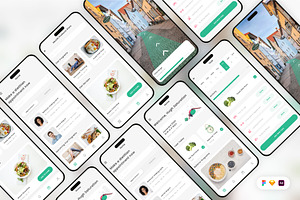 Diet Nutrition Challenge App UI Kit