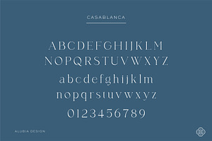 Casablanca - Sleek & Exotic Serif