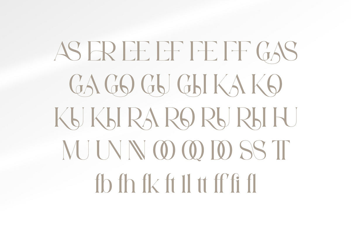 Hugas - Display Serif Font, a Serif Font by Aqeel_Art (Photo 11 of 12)