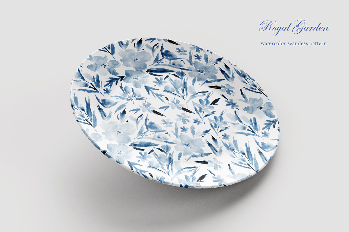 Royal garden - seamless florals, a Pattern Graphic by Katerina Tova (Photo 8 of 15)