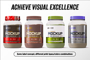 2lb Whey Protein Jar Mockup A3-Pro, a Packaging Mockup by Design Warlord (Thumbnail 9 of 16)