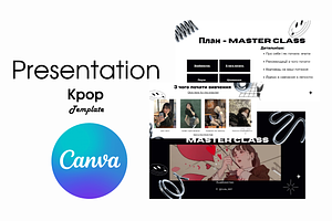 Presentation kpop template  Canva
