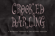 Crooked Darling Heart Display Font, a Handwritten Font by The October Creative (Thumbnail 1 of 8)