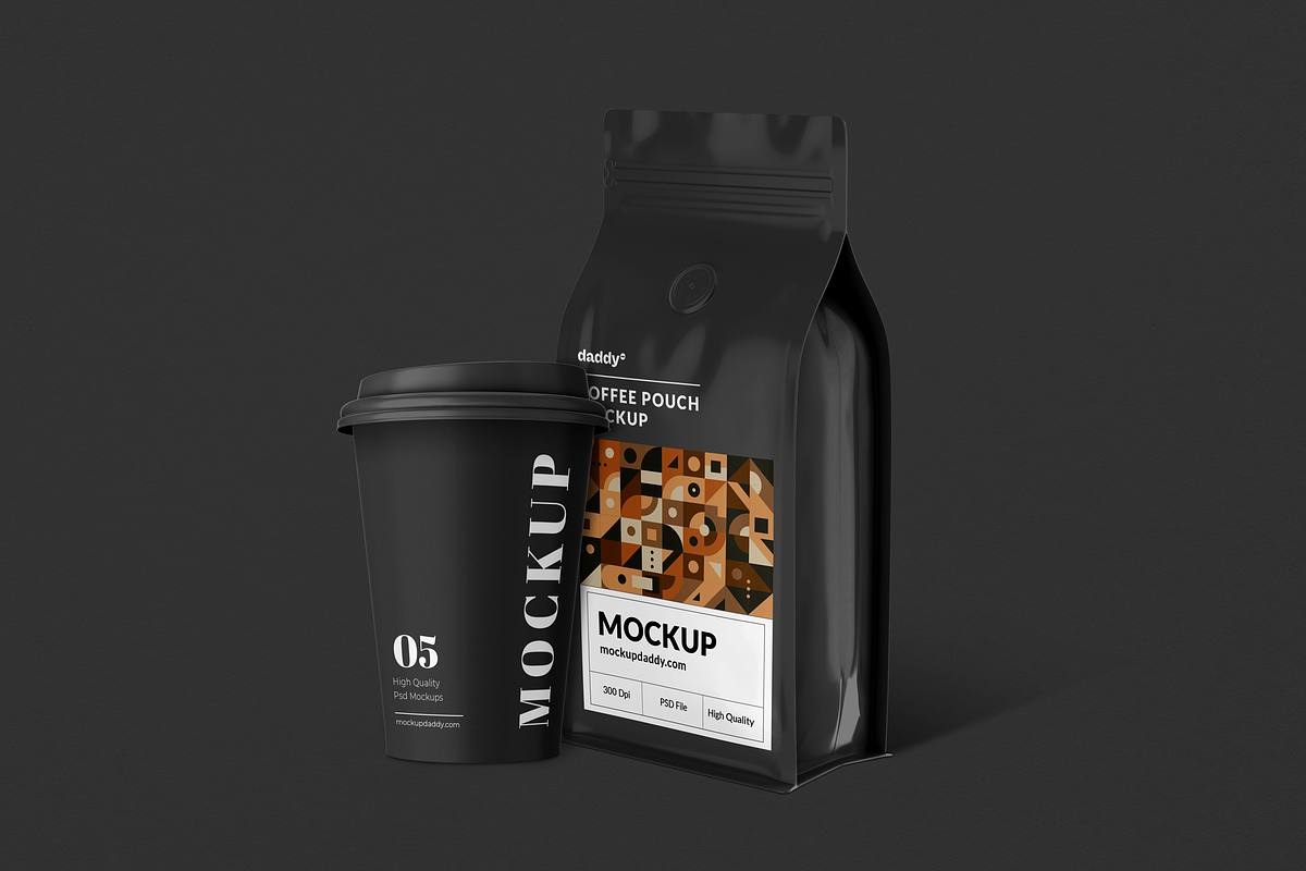 Coffee Packaging Mockups Set, a Cups & Container Mockup by Mockupdaddy (Photo 6 of 22)