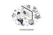 Isometric Lined Illustrations Set, an Education Illustration by Rassko (Thumbnail 7 of 13)