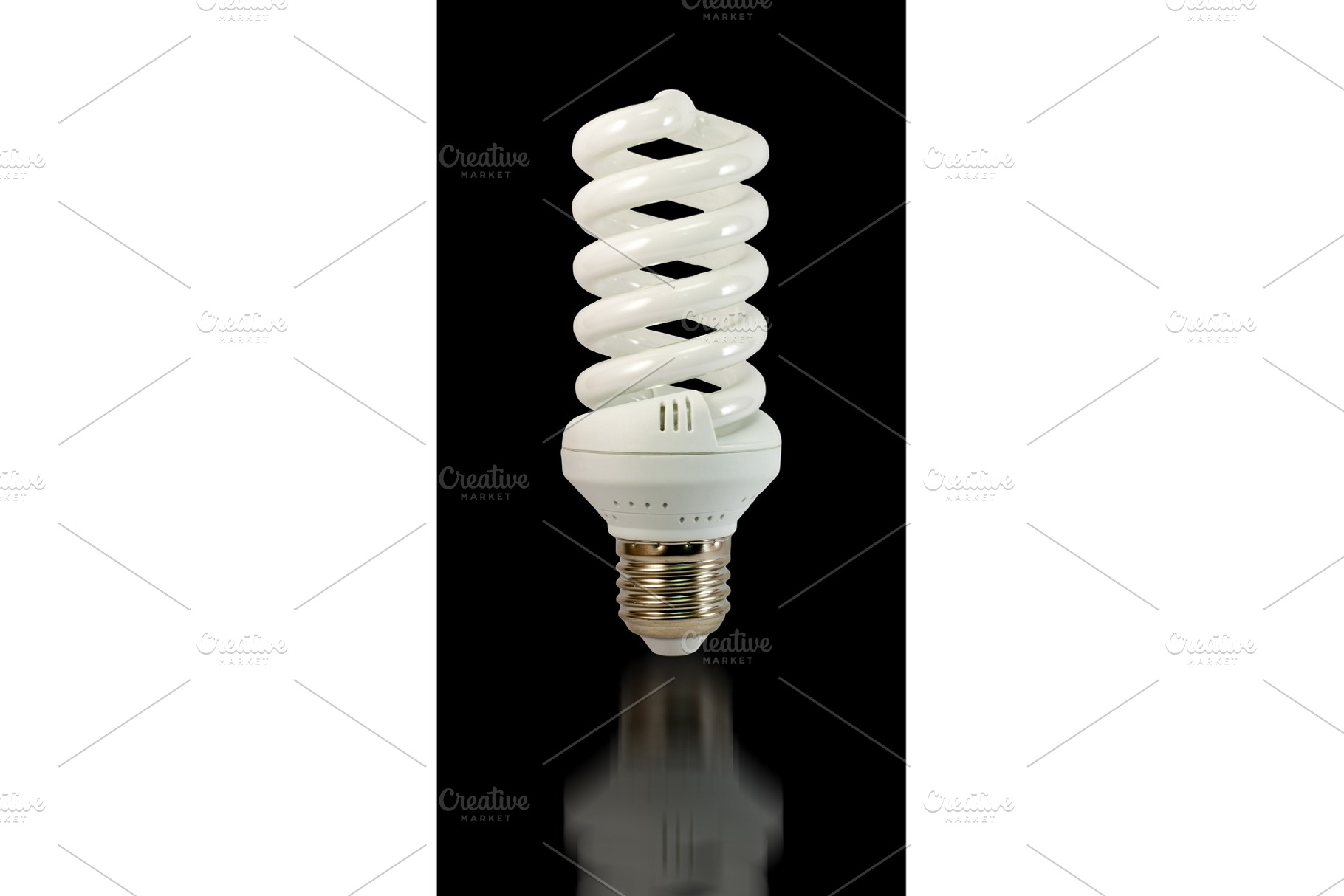 Compact fluorescent bulb containing lamp, bulb, and tube, a Technology Photo by Leonid Andronov