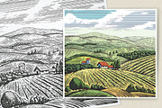 Rural landscapes., a Food Illustration by Countryside life (Thumbnail 1 of 7)